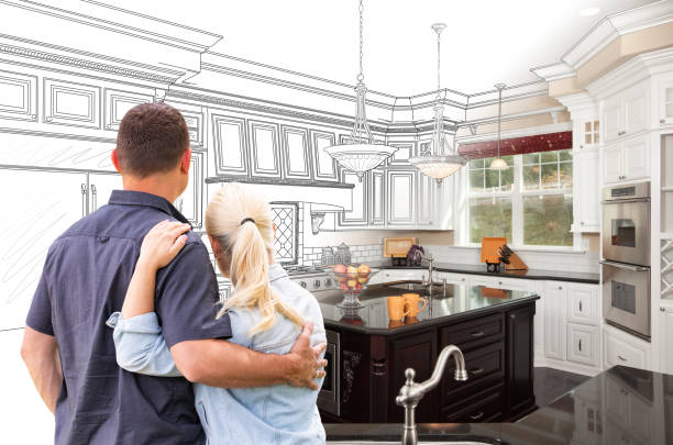 Professional Kitchen Island Installation technician working in Merion Station, PA